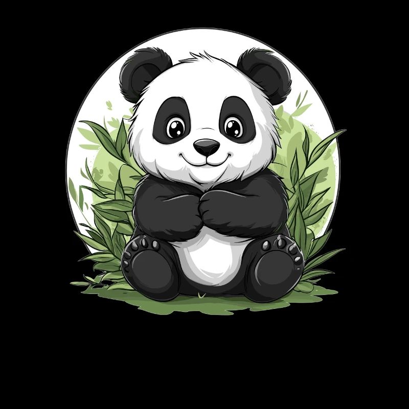 Panda im Bambuswald