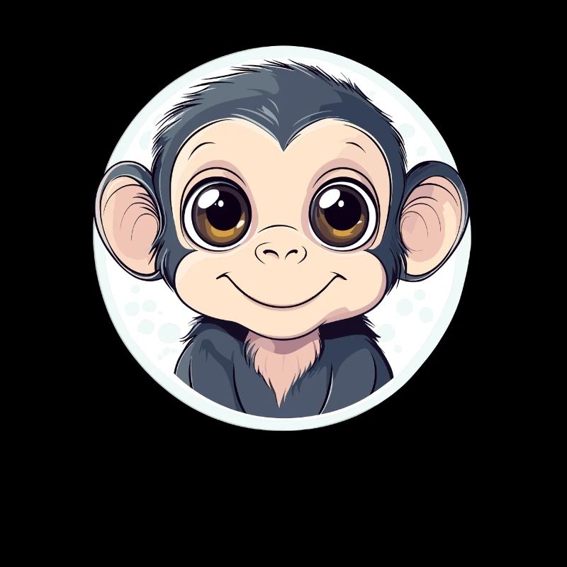 Funny baby monkey