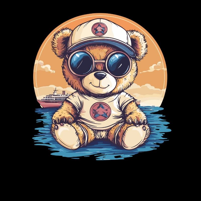 Teddybär mit Sonnenbrille