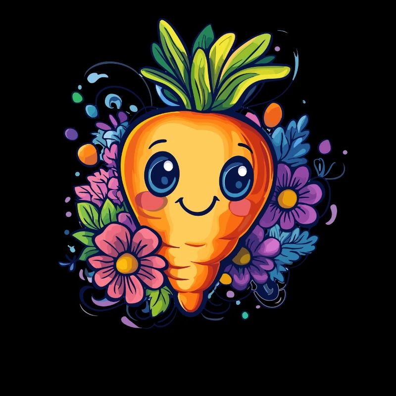 Fleur de carotte joyeuse