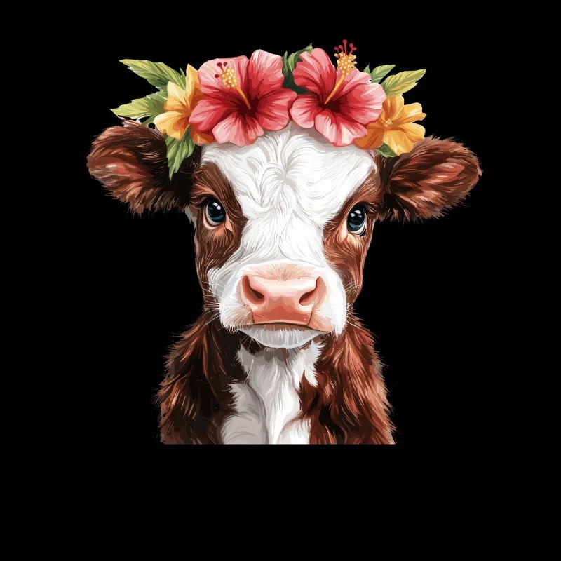 Blumenkalb mit Krone