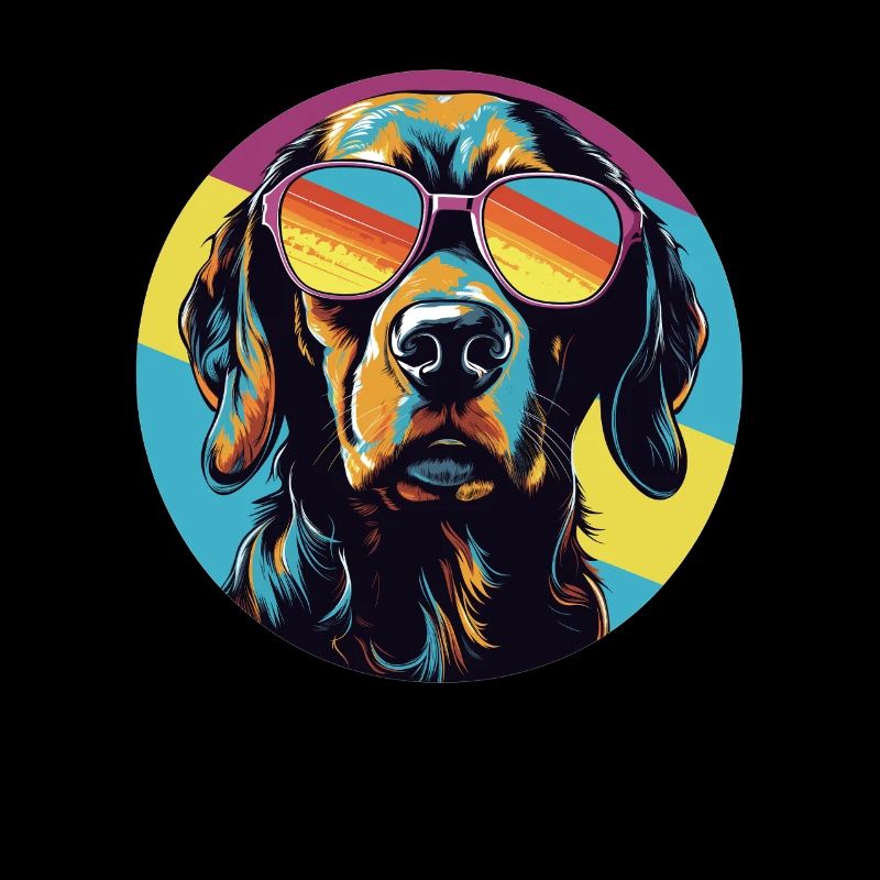 Cooler Hund mit Sonnenbrille