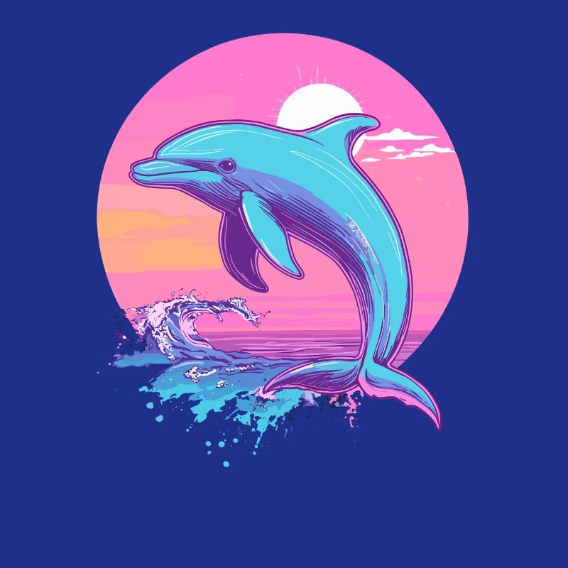 Dolphin at sunset