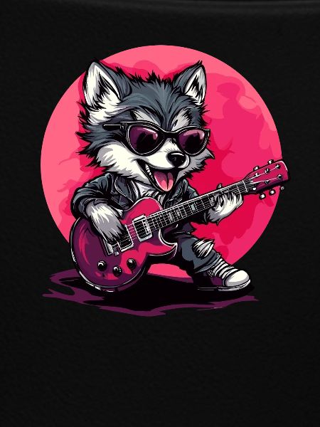 Guitar-Playing Wolf