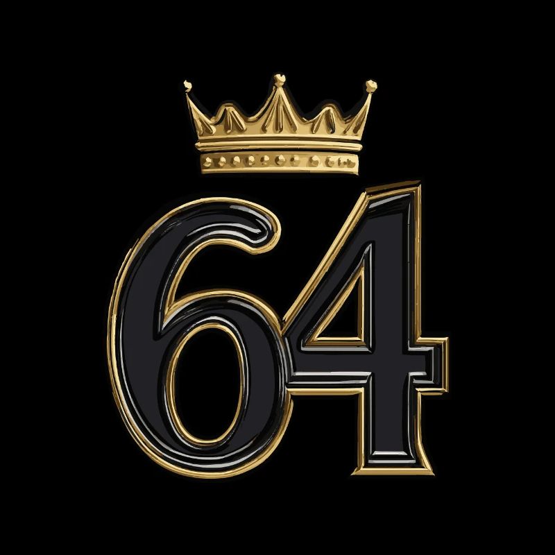 64 Zahl Krone