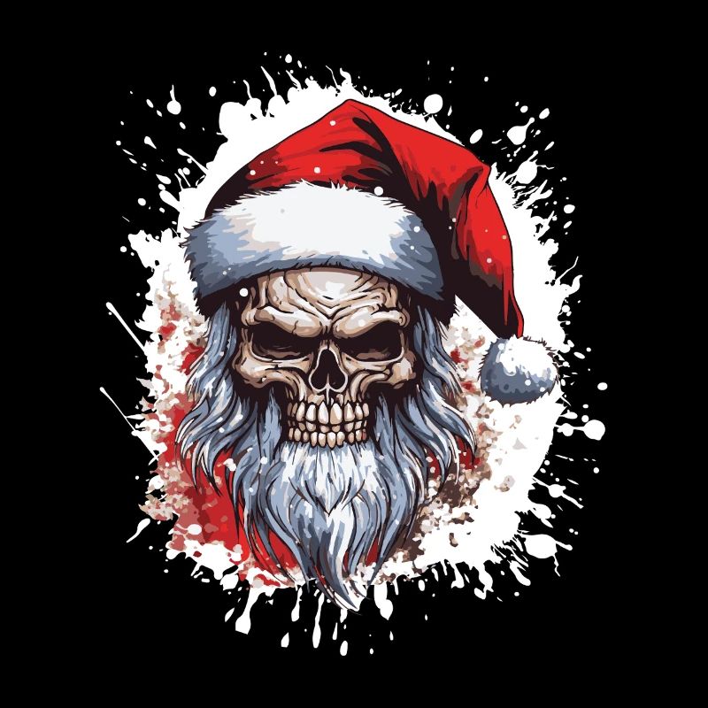 Weihnachtsmann Totenkopf