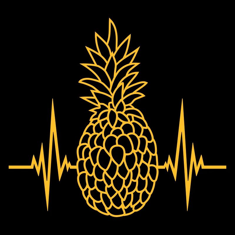 heartbeat pulse frequency pineapple delicious hunger eating