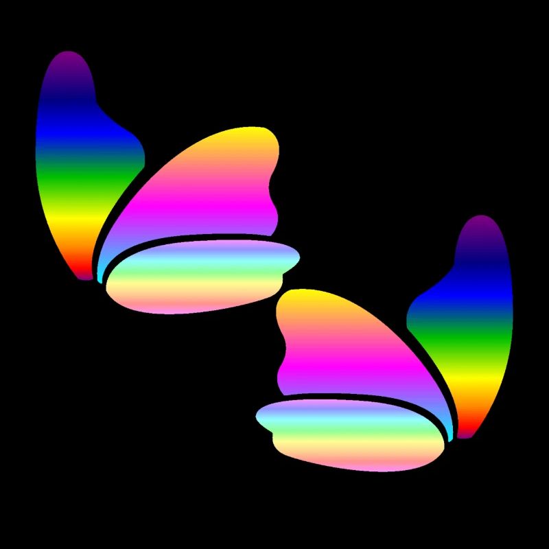 Regenbogen-Schmetterling