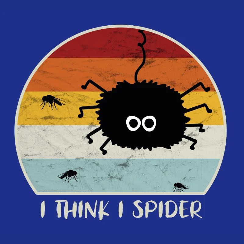 I Think I Spider Retro Ich Glaub Ich Spinne Fliege