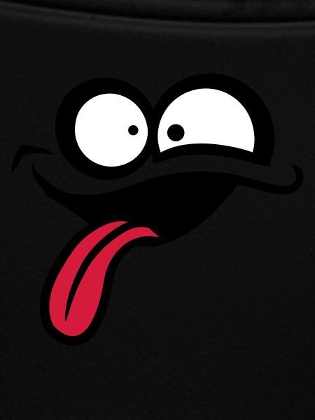 Crazy comic face