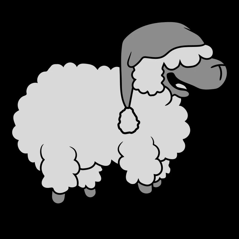 Funny laughing sheep
