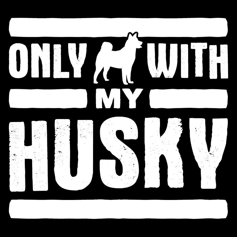 Seulement avec mon dicton de husky sibérien