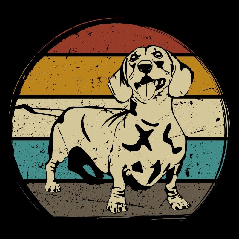 Dachshund Breed Dachshund 70s 80s retro