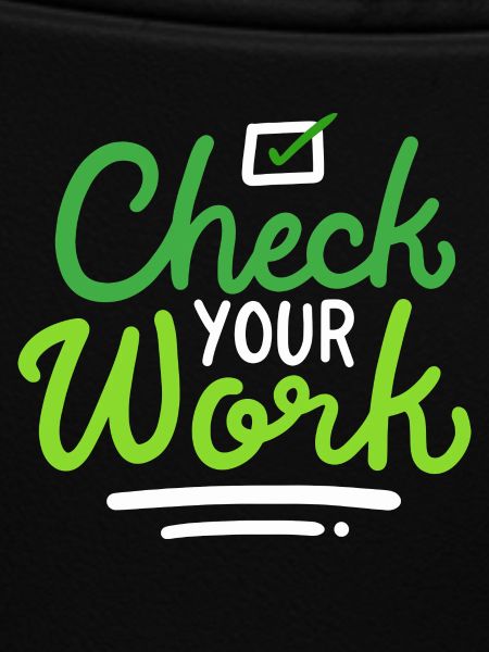 Check Your Work