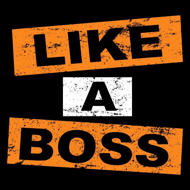 Like a Boss saying lettering