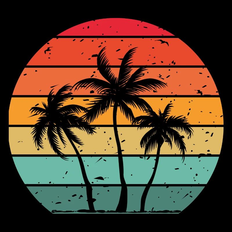 Beach summer holidays palm trees