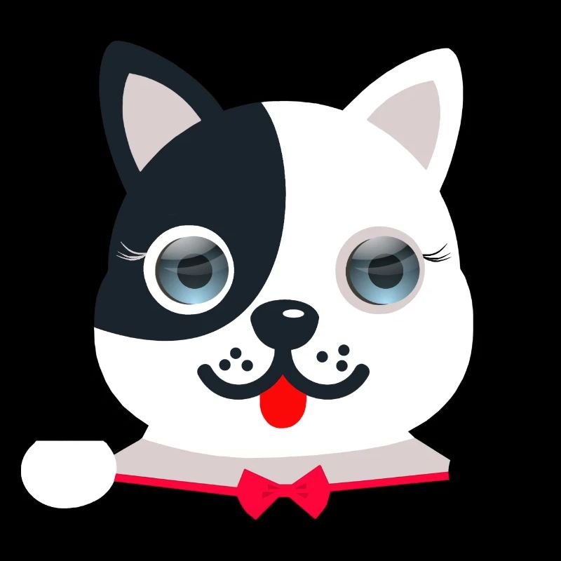 Chat élégant et festif avec un papillon festif rouge