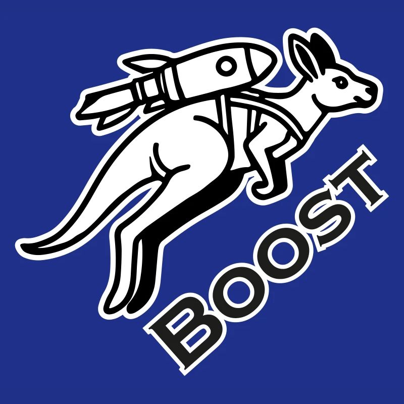 Känguru mit Jetpack - Boost Design