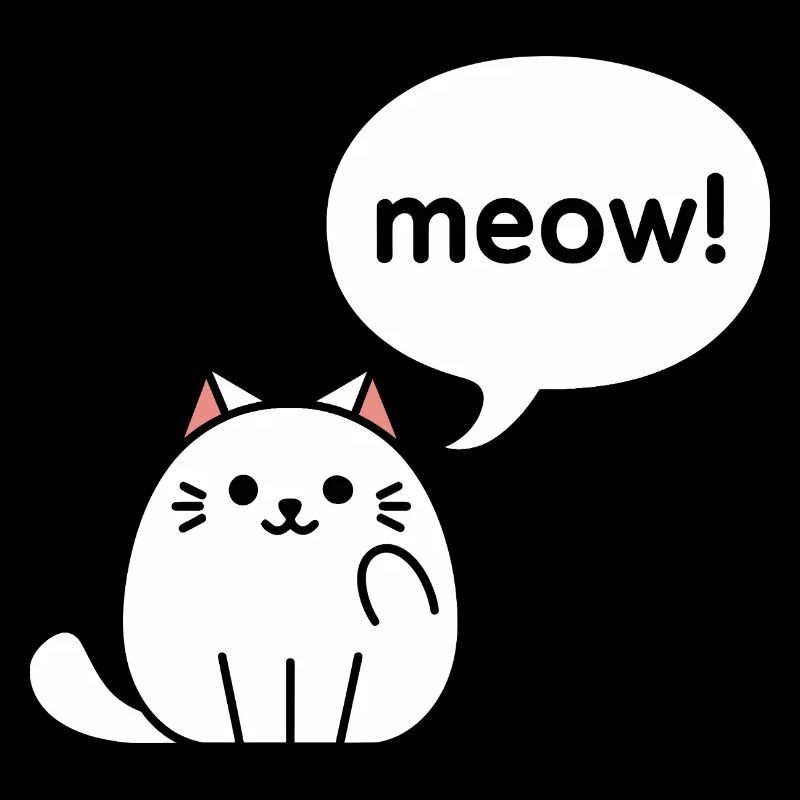Meow! - Cute Kawaii Cat