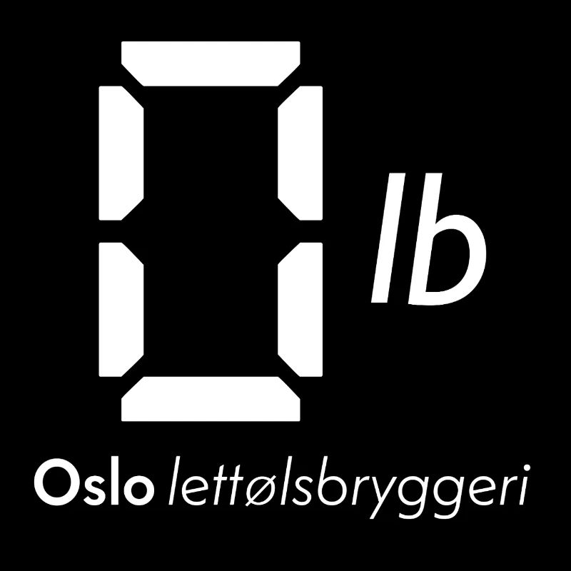 Oslo Lettølsbryggeri logo inverted