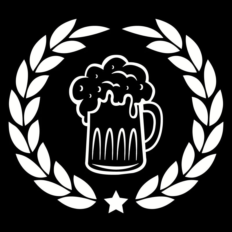 Beer laurel wreath