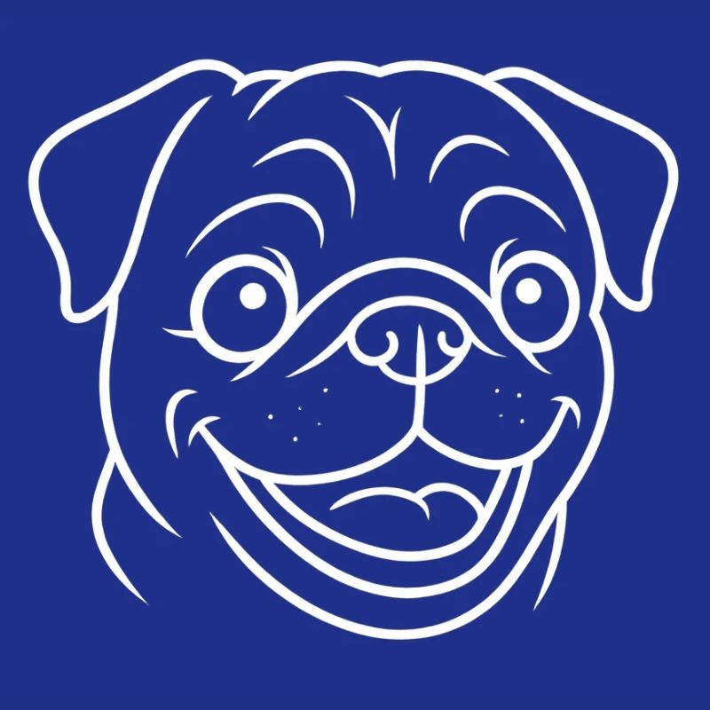 TinyPaws Black & White Edition Mops Style b