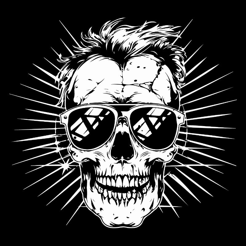Lunettes de soleil tête de mort