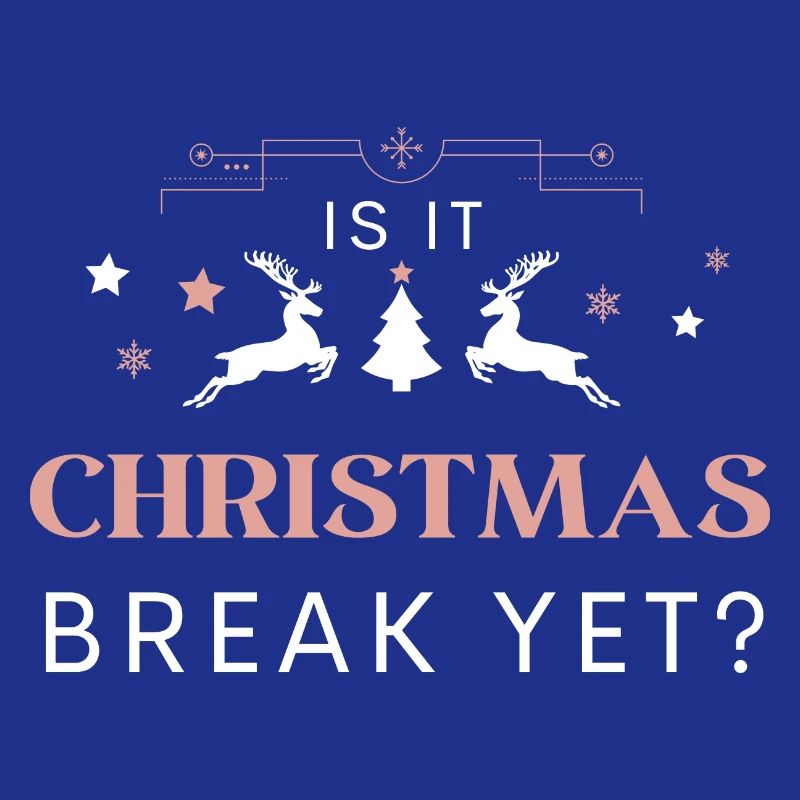 Drôle d’enseignant disant que c’est encore les vacances de Noël