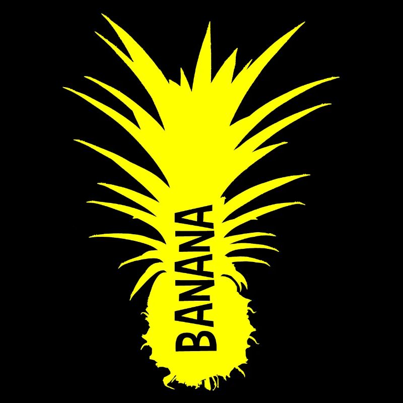 coupe ananas banane jaune