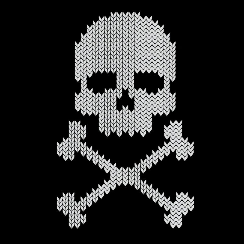 Schädel skull gestrickte
