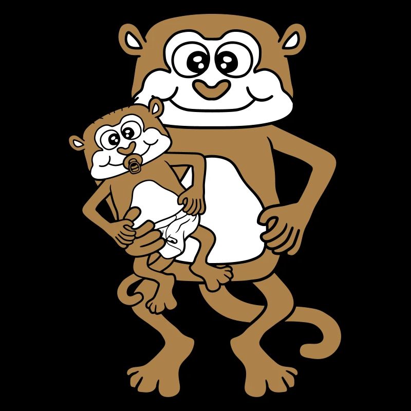 diaper pacifier daddy aeffchen baby monkey suess never