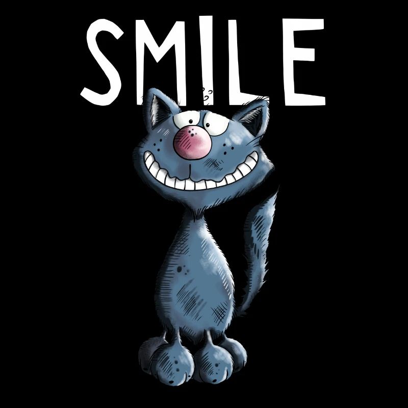 Drôle Chat dessin animé - Cadeau