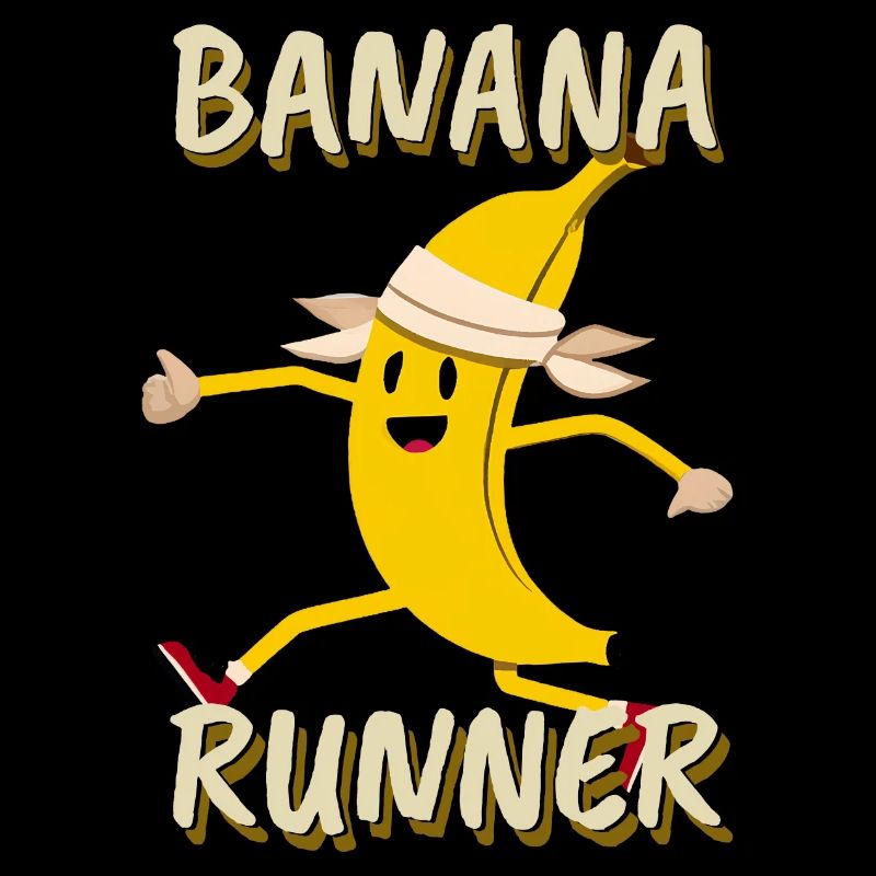 Banane Joggen Marathon Banana Runner