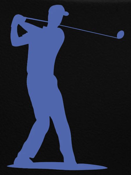 Golfspieler Silhouette - Abschlag Golf