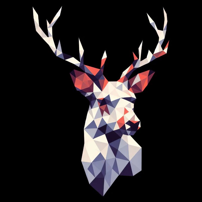 White Wonder : Renne polygonal dans la pureté