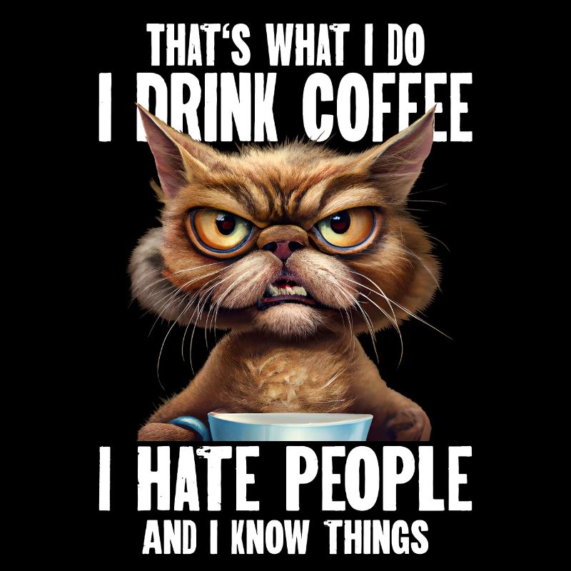 Thats What I Do I Drink Coffee I Hate People And I