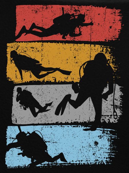 Aquatic Silhouette Stripes