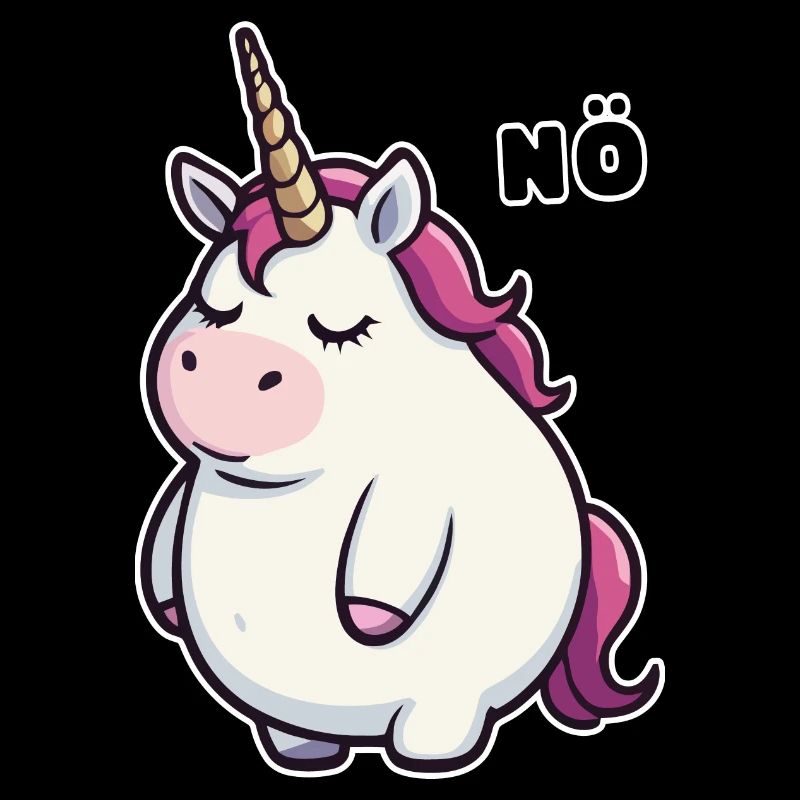 Witziges Einhorn Nö