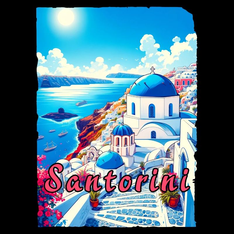 Grèce, souvenirs, vacances, Santorin