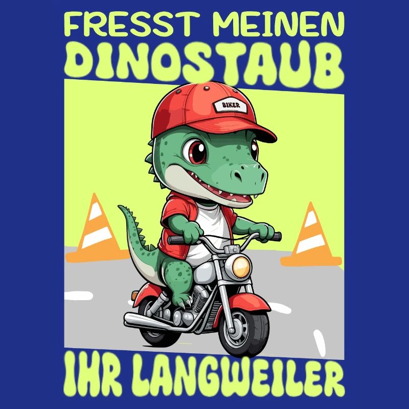 Dinosaur on Motorcycle