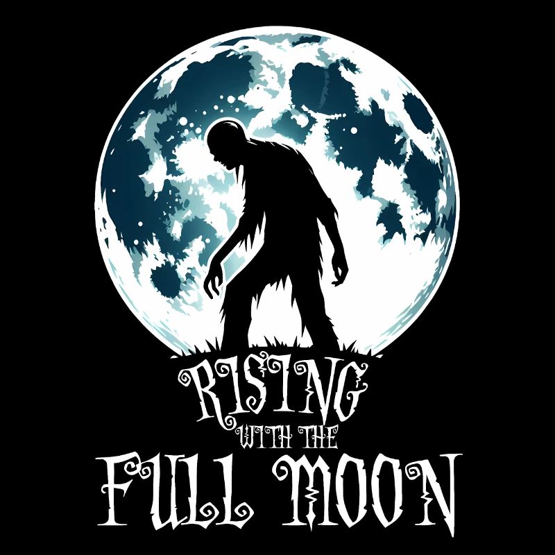 ZOMBIE RISING WITH THE FULL MOON