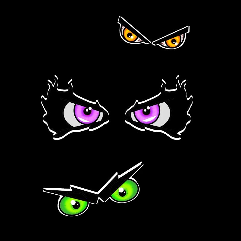 Halloweenaugen böse
