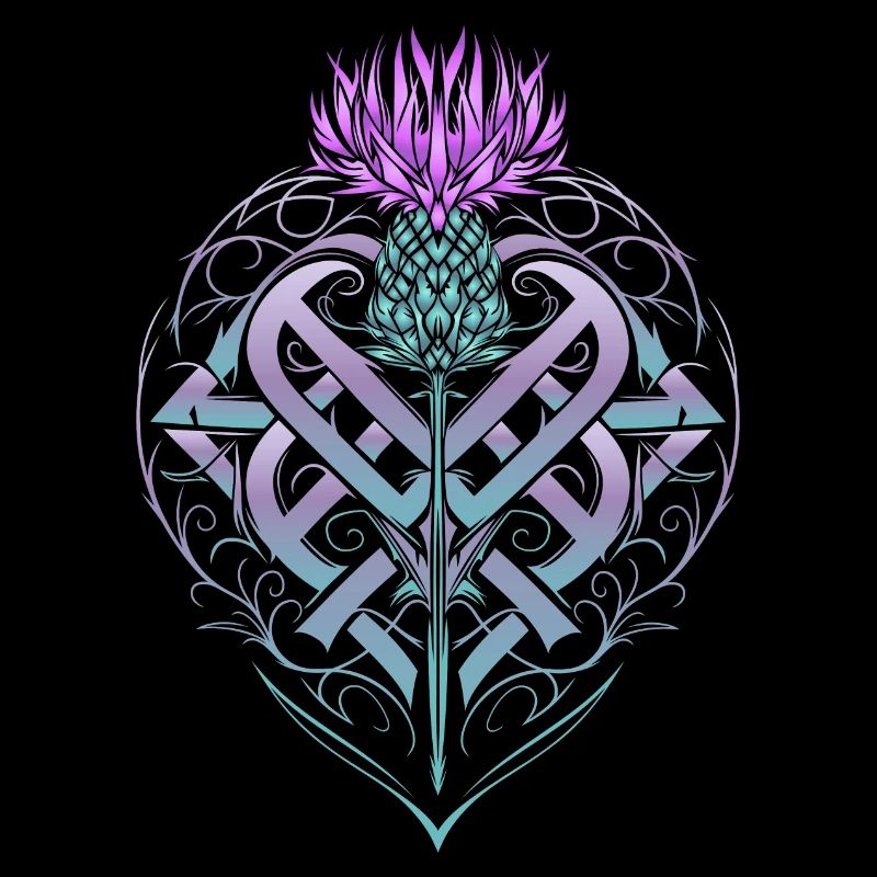 Thistle Shield Celtic Knots Thistle Lover