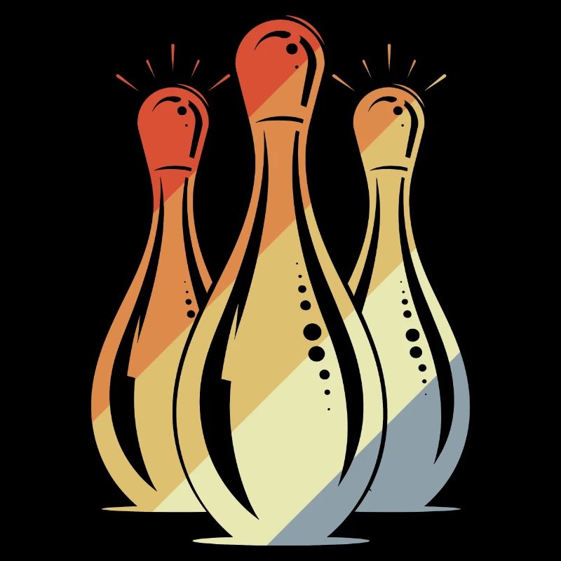 Bowling Graphic Retro Look