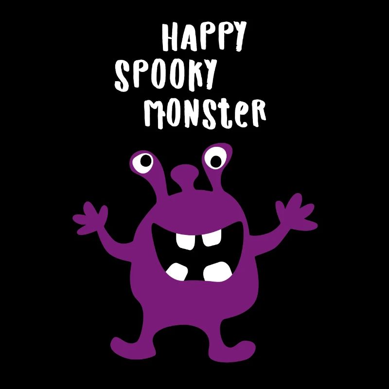 Monster happy Halloween spooky Comic