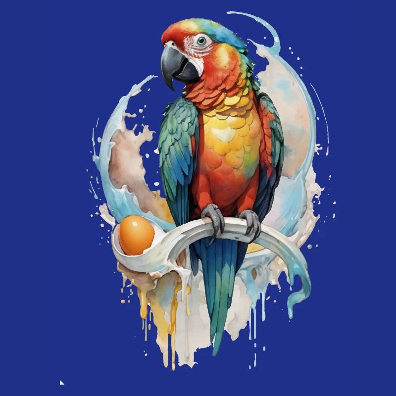 Papagei Wasserfarbe
