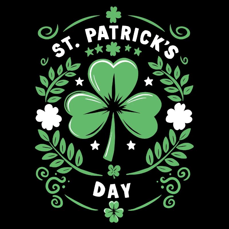St. Patrick's Day Kleeblatt T-Shirt – Glücksklee