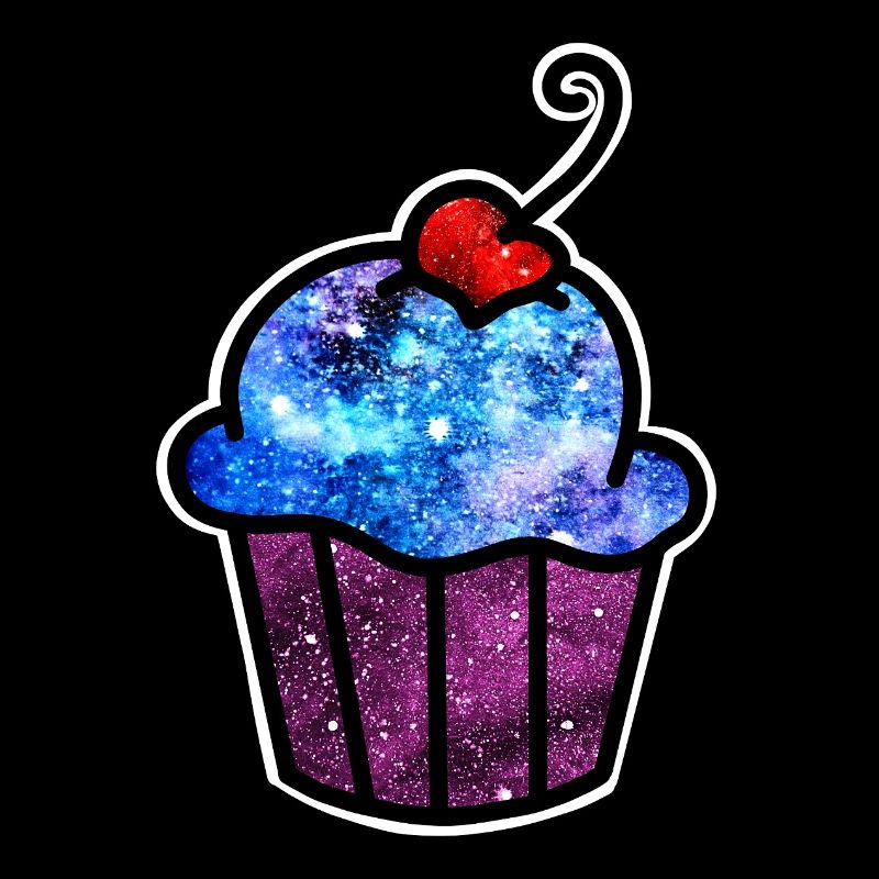 Kosmischer Cupcake