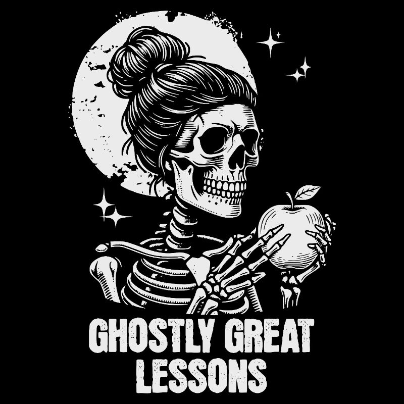 Funny Teacher Skeleton Halloween Classroom