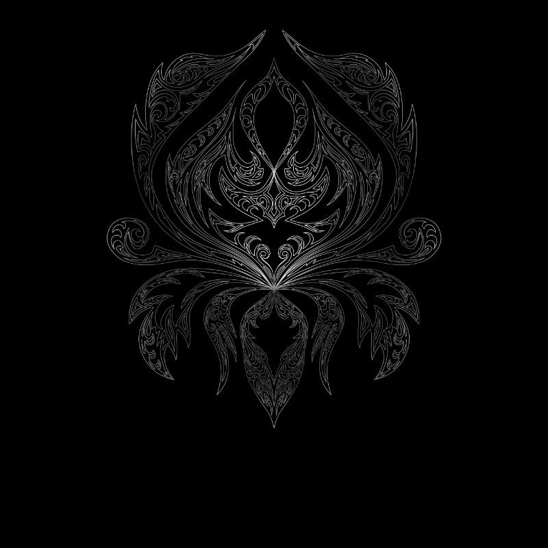 Silver Filigree Ornament Pattern